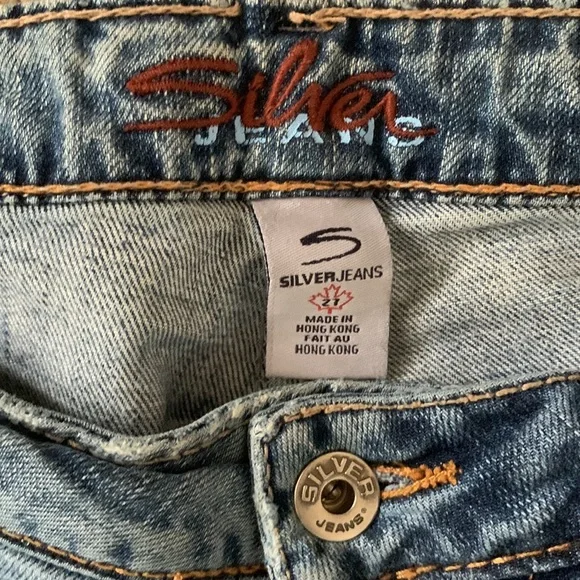 Silver Flare Jeans- size 27/33 - Picture 3 of 6